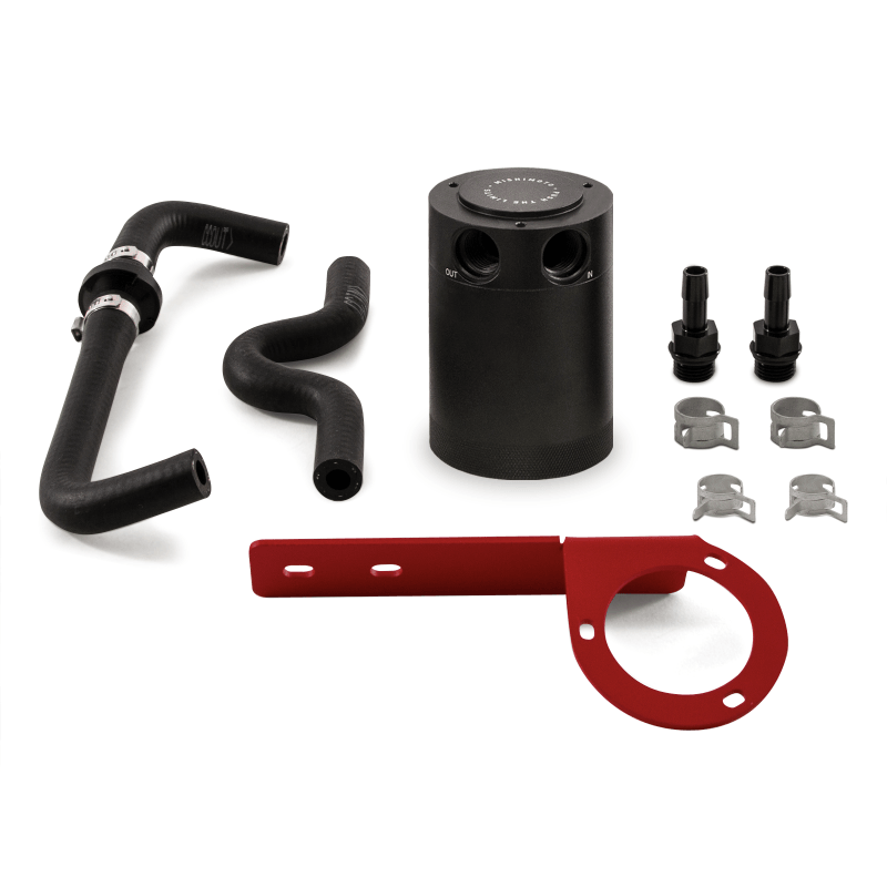 Mishimoto 2017+ Honda Civic Type R Baffled Oil Catch Can Kit - Red - Saikospeed
