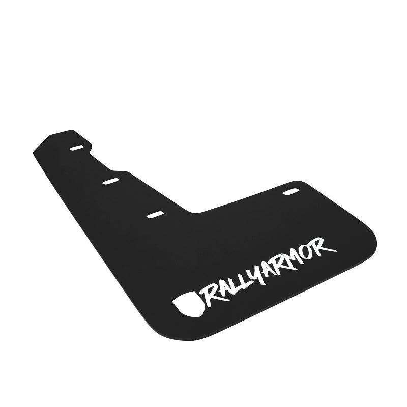 Rally Armor 15-21 Subaru WRX &amp; STI Black Mud Flap White Altered Font Logo - Saikospeed