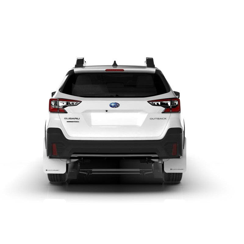 Rally Armor 20-22 Subaru Outback Black UR Mud Flap w/ Silver Logo - Saikospeed