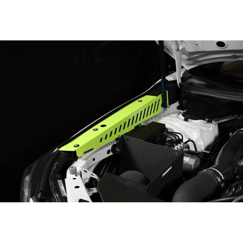 Perrin 22-23 Subaru WRX Fender Shroud Set - Neon Yellow - Saikospeed