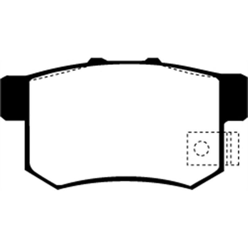 EBC 01-03 Acura CL 3.2 Greenstuff Rear Brake Pads - Saikospeed