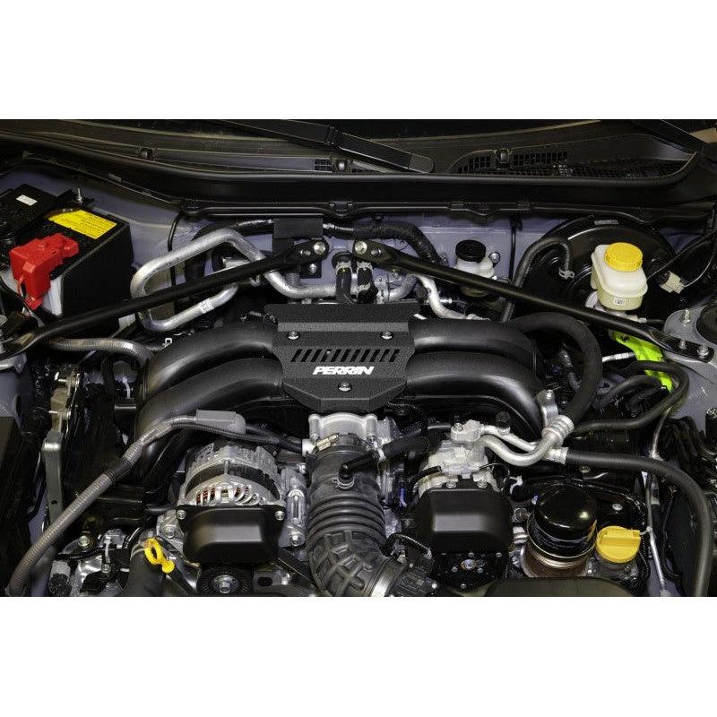 Perrin 2022+ Subaru BRZ / Toyota GR86 Engine Cover - Black Wrinkle - Saikospeed