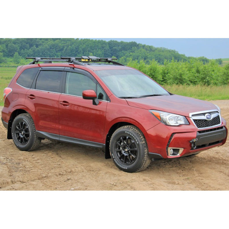 Rally Armor 14-18 Subaru Forester Black Mud Flap w/ Grey Logo