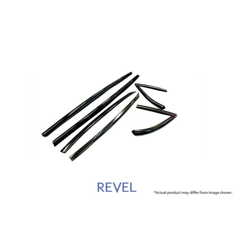 Revel GT Dry Carbon Door Window Moulding Cover 2020 Toyota GR Supra - 6 Pieces - Saikospeed