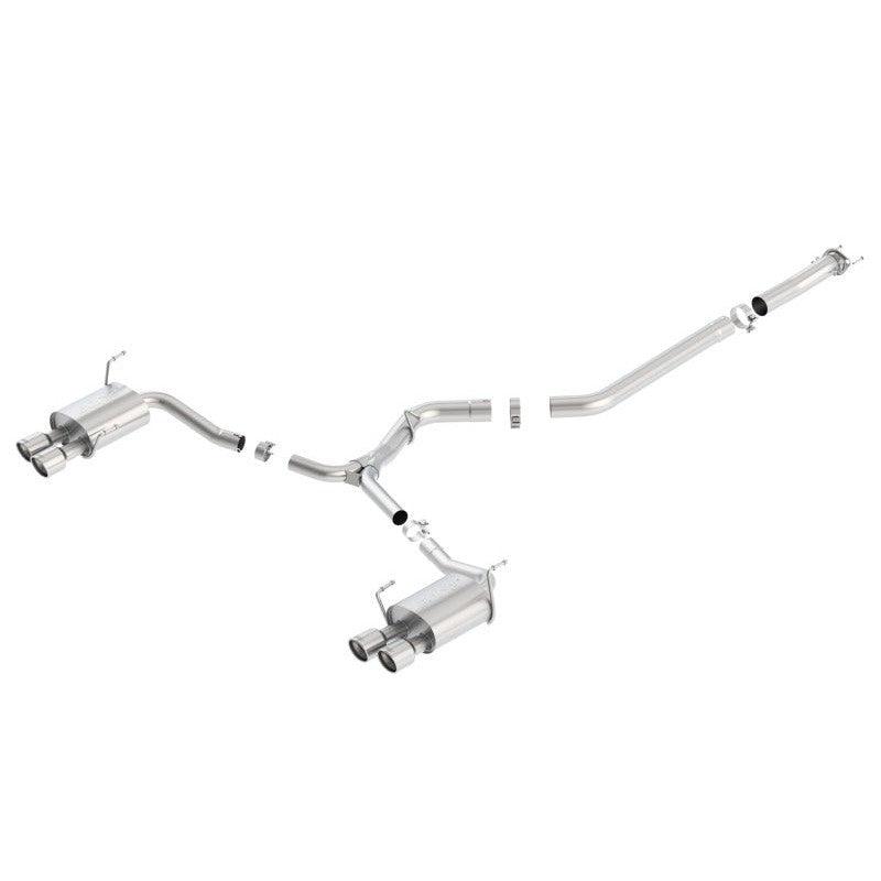 Borla 15-16 Subaru WRX / STI 2.5L S-Type Cat-Back Exhaust Quad Rd RL Tips - Saikospeed