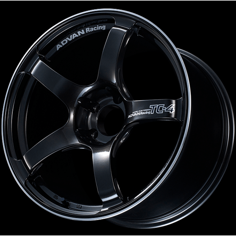 Advan TC4 18x9.5 +35 5-114.3 Racing Black Gunmetallic and Ring Wheel - Saikospeed