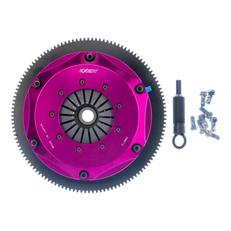 Exedy 2006-2006 Saab 9-2X Aero H4 Hyper Twin Cerametallic Clutch Sprung Center Disc Push Type Cover - Saikospeed