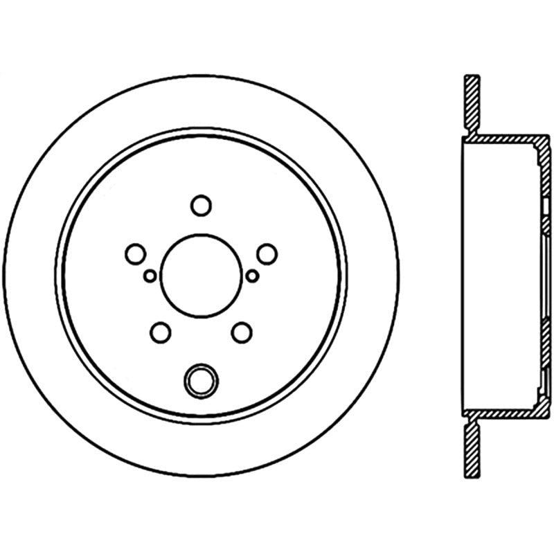 Stoptech 09-10 Subaru Forester / 08-10 Impreza/WRX Rear CRYO-STOP Rotor - Saikospeed