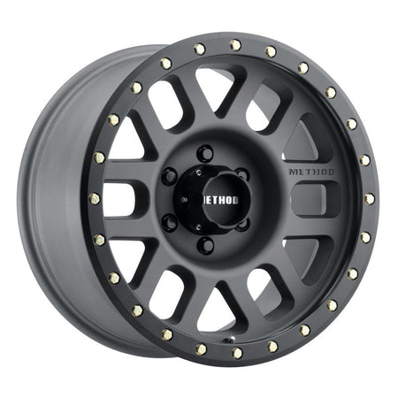 Method MR309 Grid 17x8.5 0mm Offset 6x5.5 108mm CB Titanium/Black Street Loc Wheel - Saikospeed