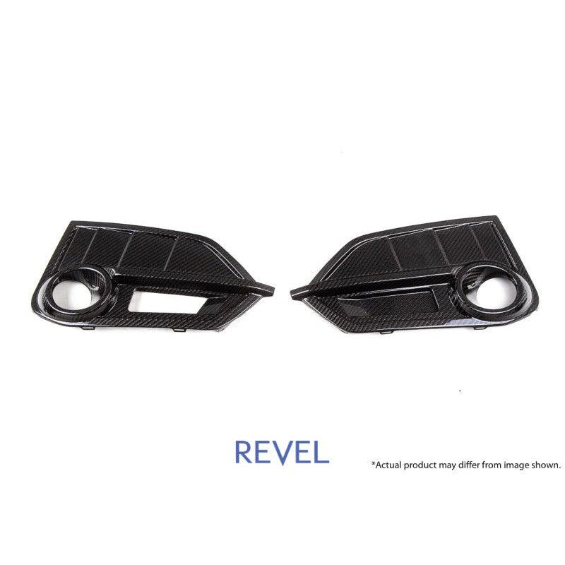 Revel GT Dry Carbon Front Fog Light Covers (Left & Right) 17-18 Honda Civic Type-R - 2 Pieces - Saikospeed