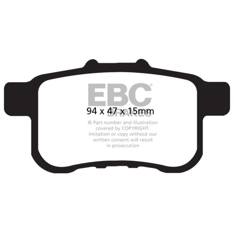EBC 09-14 Acura TSX 2.4 Greenstuff Rear Brake Pads - Saikospeed
