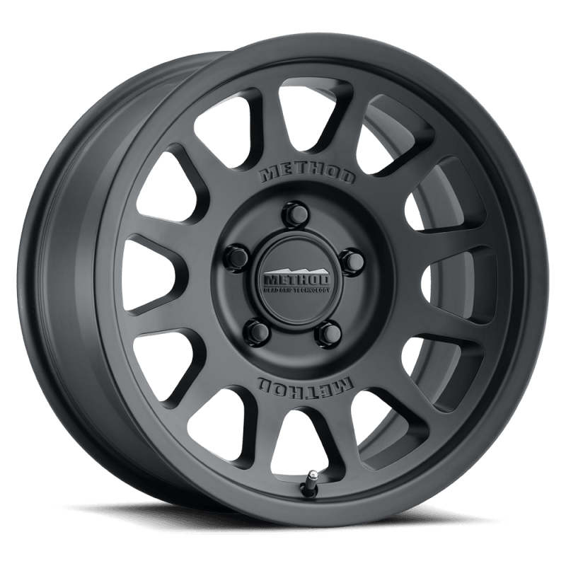 Method MR703 17x8.5 +25mm Offset 5x5 71.5mm CB Matte Black Wheel - Saikospeed