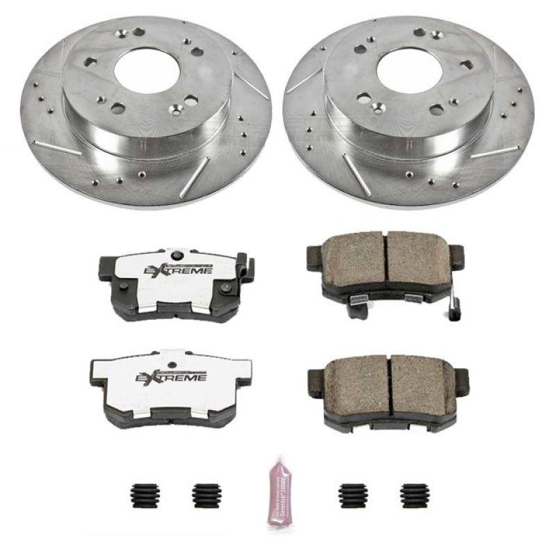 Power Stop 13-15 Acura ILX Rear Z26 Street Warrior Brake Kit - Saikospeed