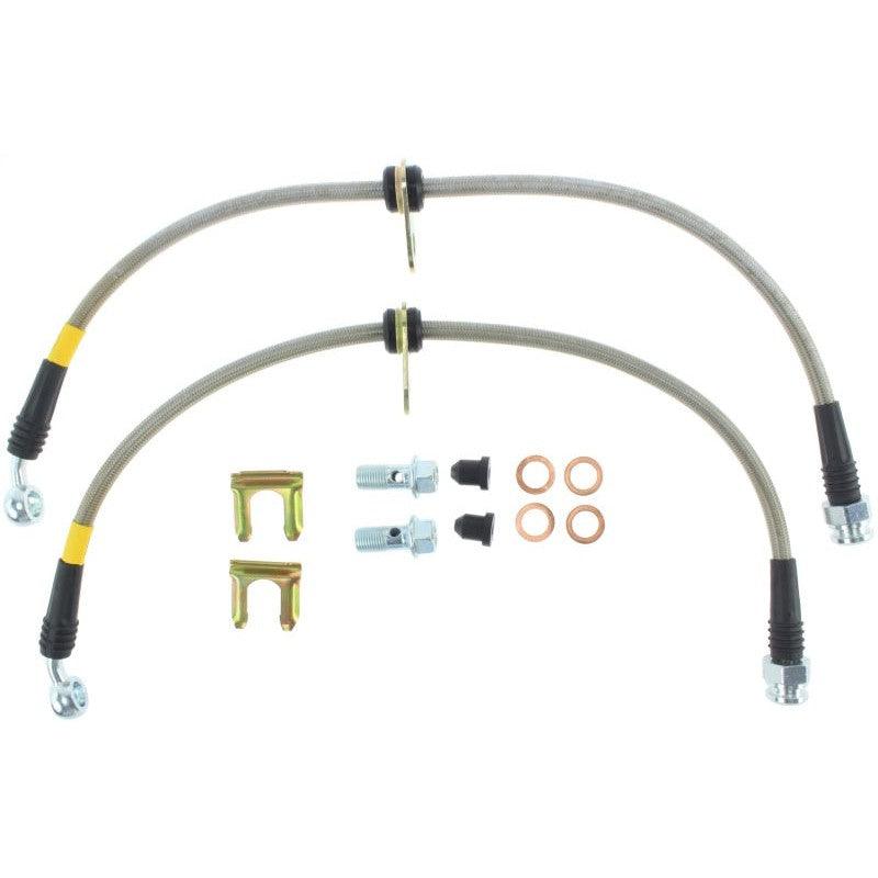 StopTech 13-13 Honda Civic EX Rear SS Brake Lines - Saikospeed