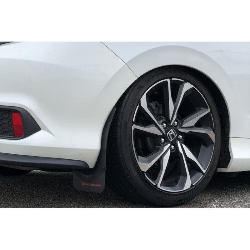 Rally Armor 16-21 Honda Civic Si Coupe Black UR Mud Flap w/ Blue Logo - Saikospeed