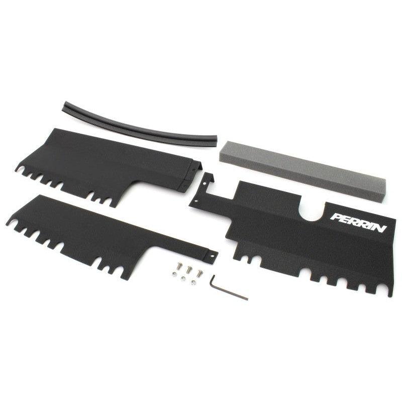 Perrin 15-21 WRX/STI Radiator Shroud (With/Without OEM Intake Scoop) - Black - Saikospeed
