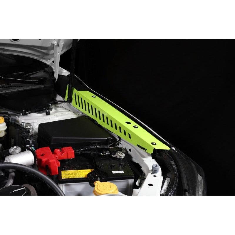 Perrin 22-23 Subaru WRX Fender Shroud Set - Neon Yellow - Saikospeed