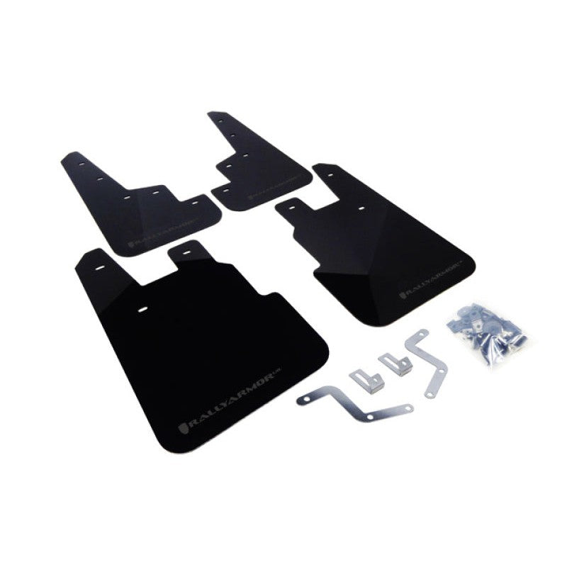 Rally Armor 14-18 Fits Subaru Forester Black Mud Flap w/Grey Logo