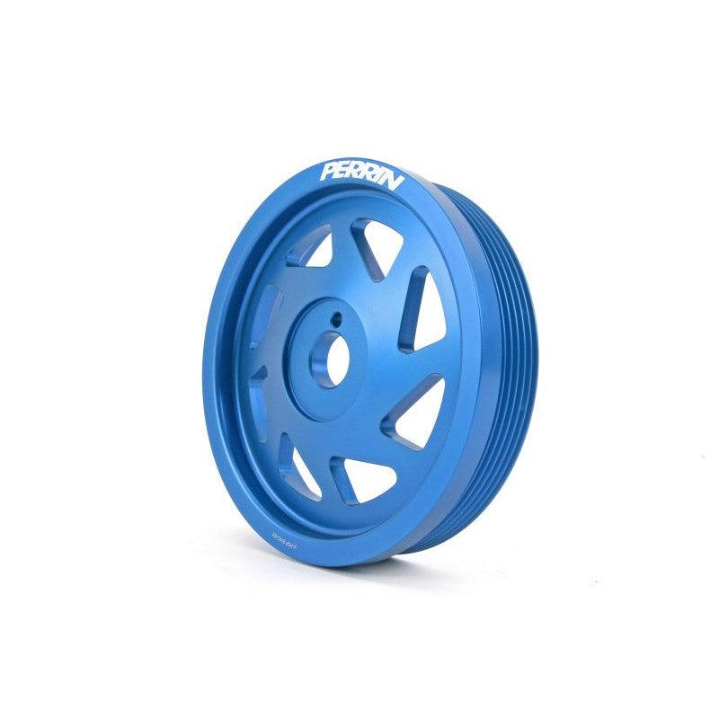 Perrin 15-18 Subaru WRX / 13-20 BRZ / 14-18 Forester XT FA/FBCrank Pulley - Blue - Saikospeed