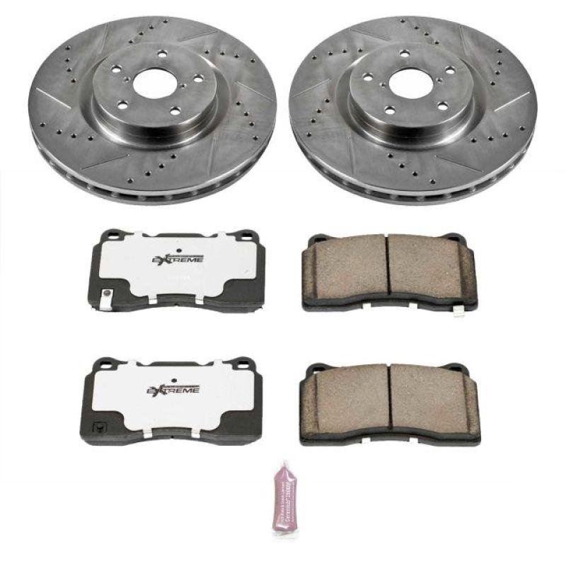 Power Stop 05-14 Subaru Impreza Front Z26 Street Warrior Brake Kit - Saikospeed