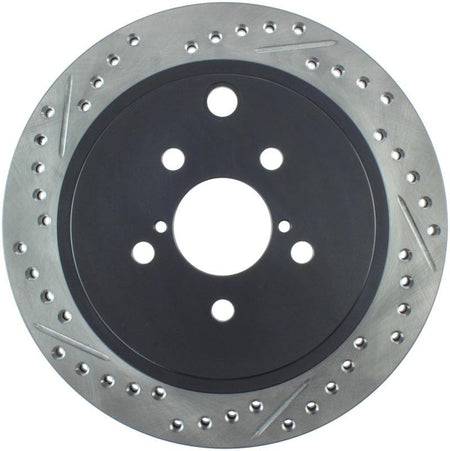 StopTech Slotted & Drilled Sport Brake Rotor - Saikospeed