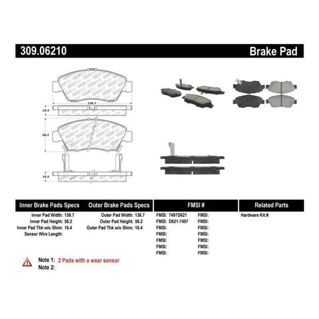 StopTech Performance 02-06 Acura RSX Type S / 93-95 Civic Coupe / 04-05 Civic Si / 93-97 Civic Del - Saikospeed