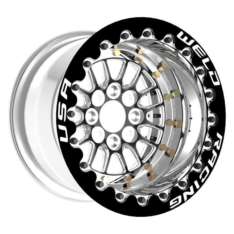 Weld Tuner Import Drag 13x9 / 4x100mm BP / 5in. BS Black Wheel CTR - Saikospeed