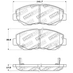 StopTech Performance 03-10 Honda Accord / 02-06 CR-V / 03-08 Pilot Front Brake Pads - Saikospeed
