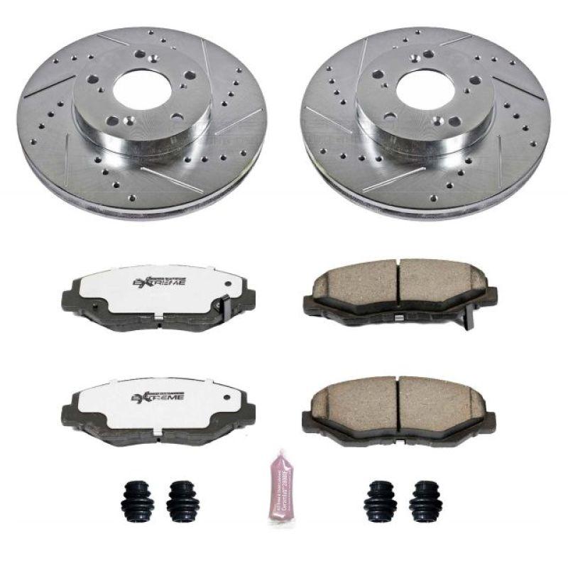 Power Stop 14-15 Acura ILX Front Z26 Street Warrior Brake Kit - Saikospeed