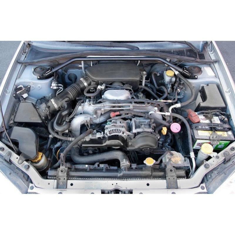 Perrin 02-07 Subaru Impreza (WRX/STi/RS/2.5i) / 04-08 Forester Front Strut Brace - Black - Saikospeed