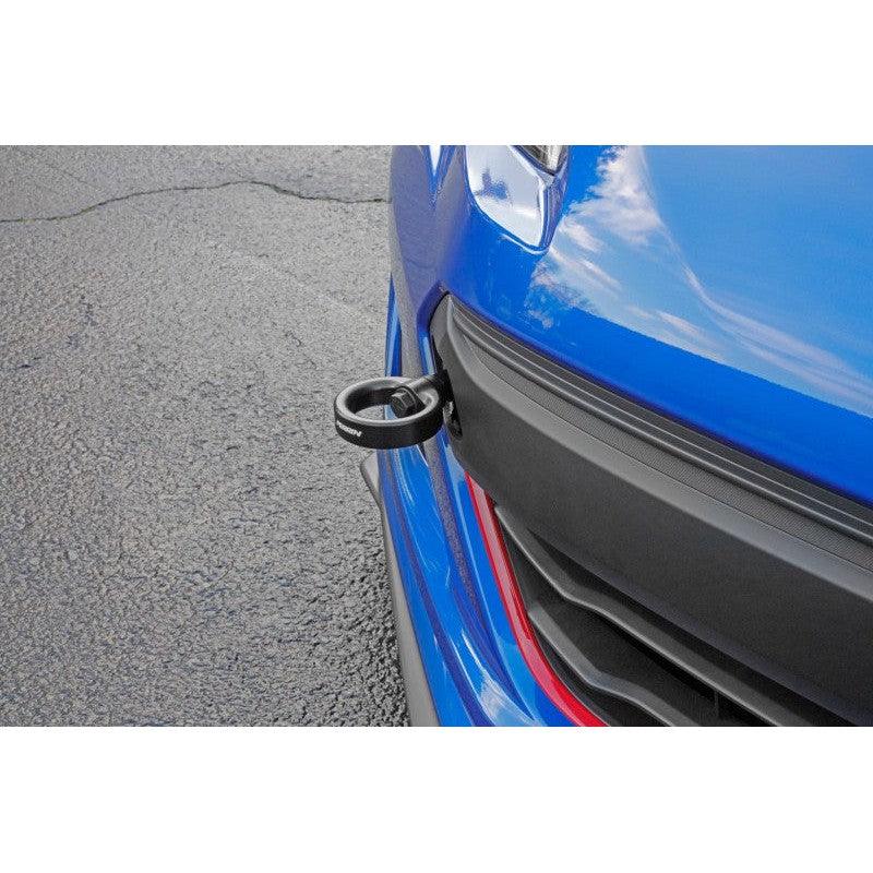 Perrin 18-21 WRX/STI / 13-20 BRZ / 17-20 Toyota 86 Front Tow Hook Kit - Flat Black - Saikospeed