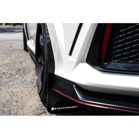 Rally Armor 17-21 Honda Civic Type R Black UR Mud Flap w/ Dark Grey Logo - Saikospeed