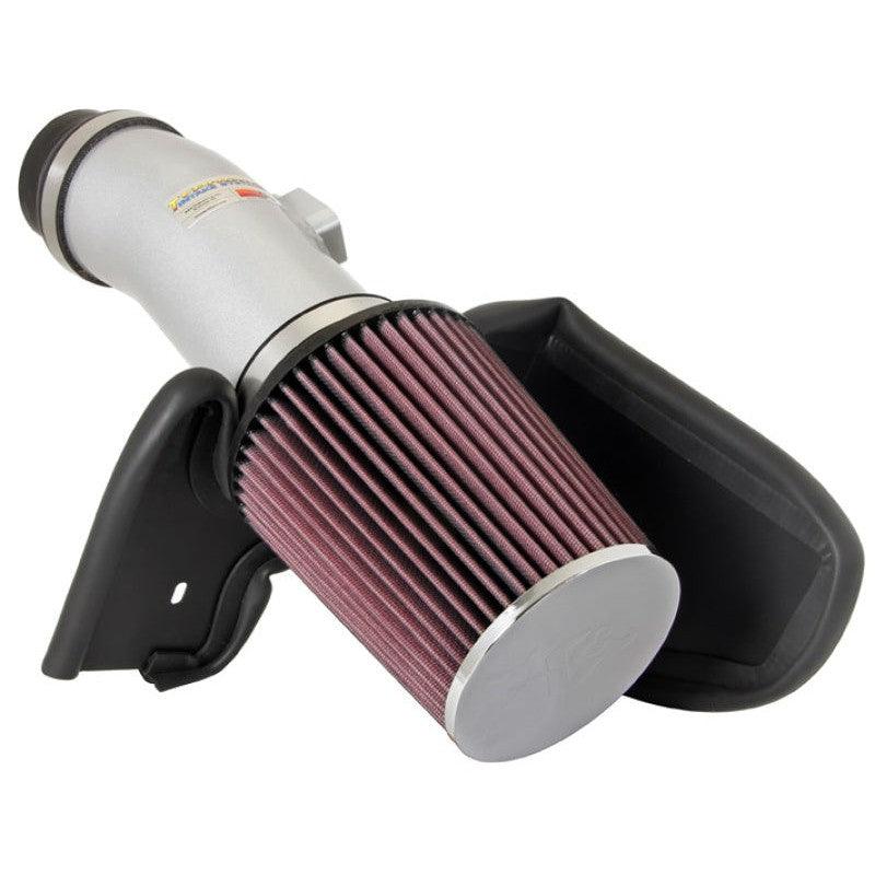 K&N 08 Honda Accord 3.5L-V6 Silver Typhoon Short Ram Intake - Saikospeed
