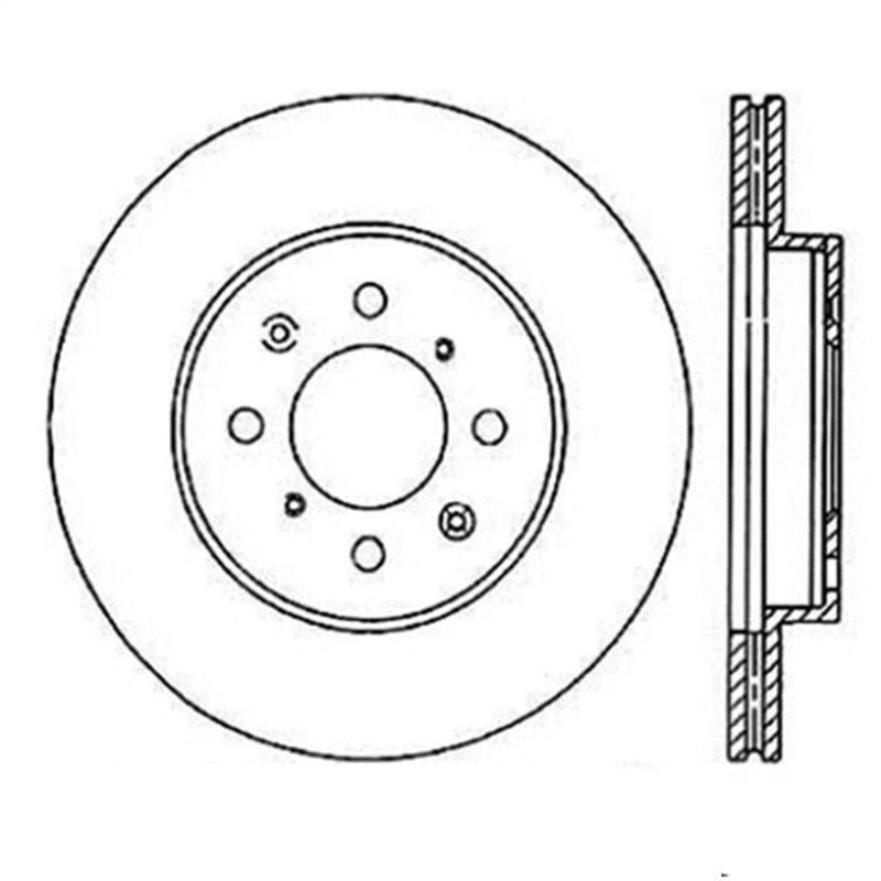 StopTech Power Slot 90-01 Integra (exc. Type R) /90-05 Civic EX/94-95 Civic SI wABS/99-03 Civic SI/ - Saikospeed