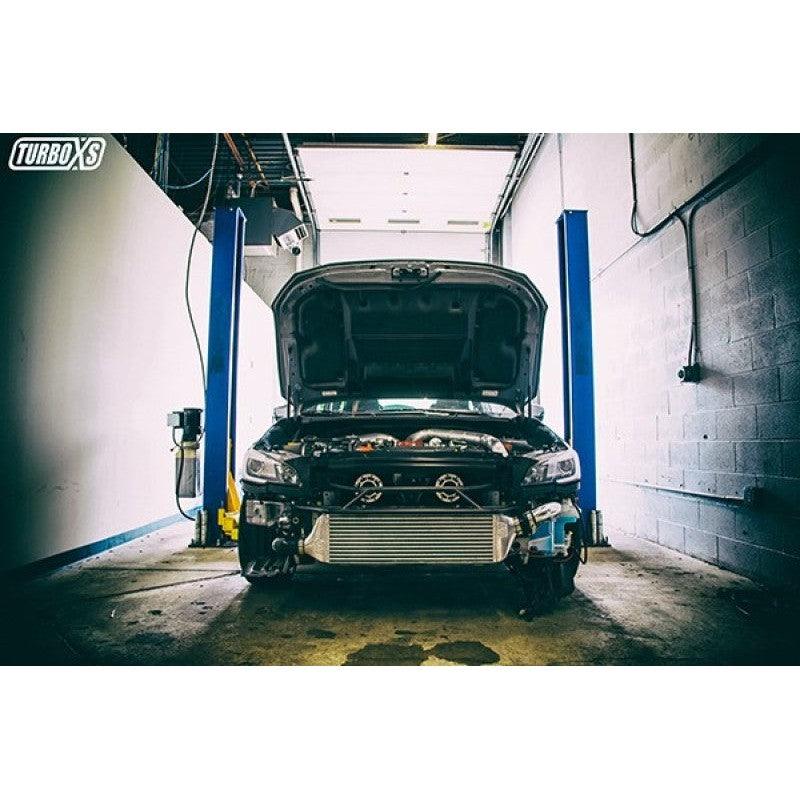 Turbo XS FMIC 2015-2017 Subaru STi - Wrinkle Black Pipes - Saikospeed