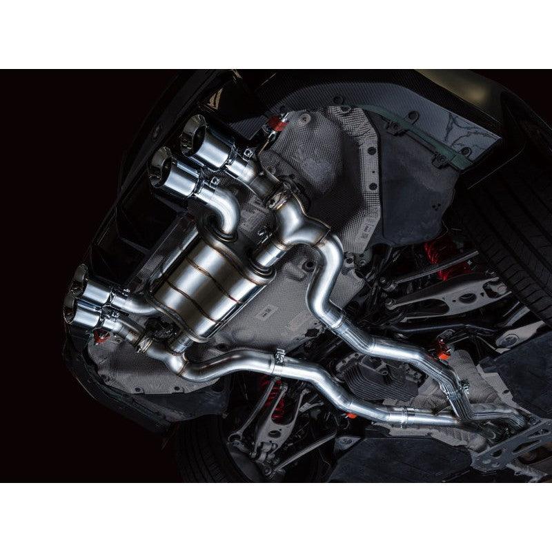 AWE SwitchPath Catback Exhaust for BMW G8X M3/M4 - Chrome Silver Tips - Saikospeed