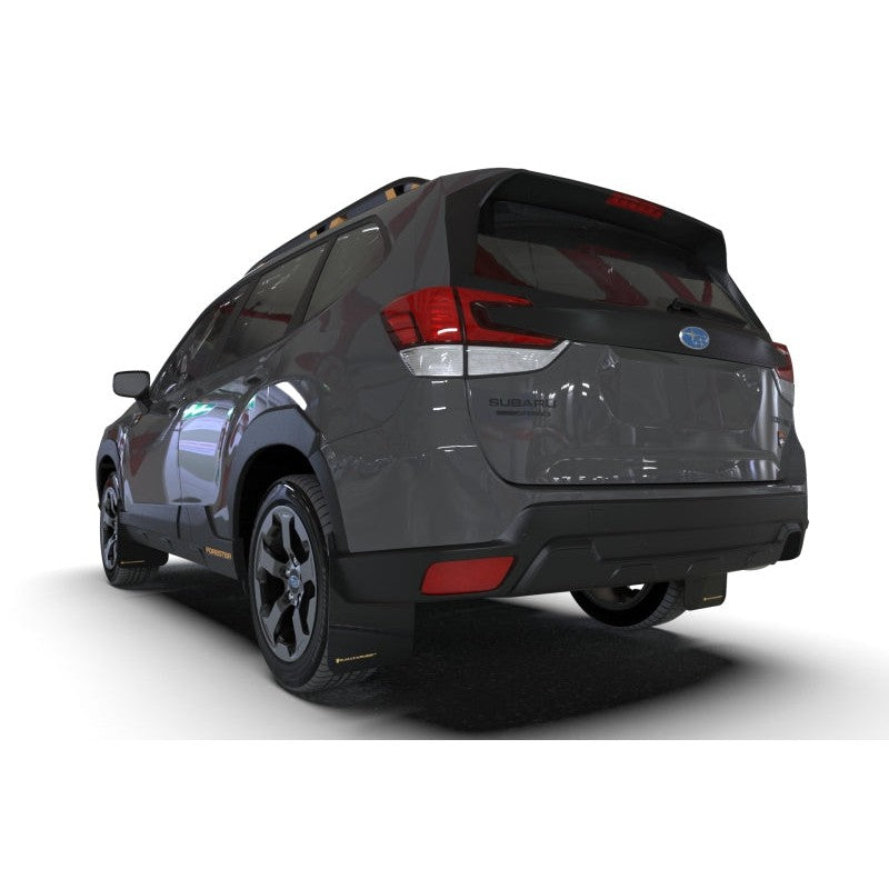 Rally Armor 2022 Fits Subaru Forester (Incl. Wilderness) Black UR Mud Flap w/Blue Logo