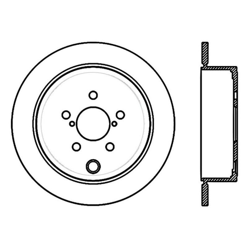 Stoptech 09-10 Subaru Forester / 08-10 Impreza/WRX Rear CRYO-STOP Rotor - Saikospeed