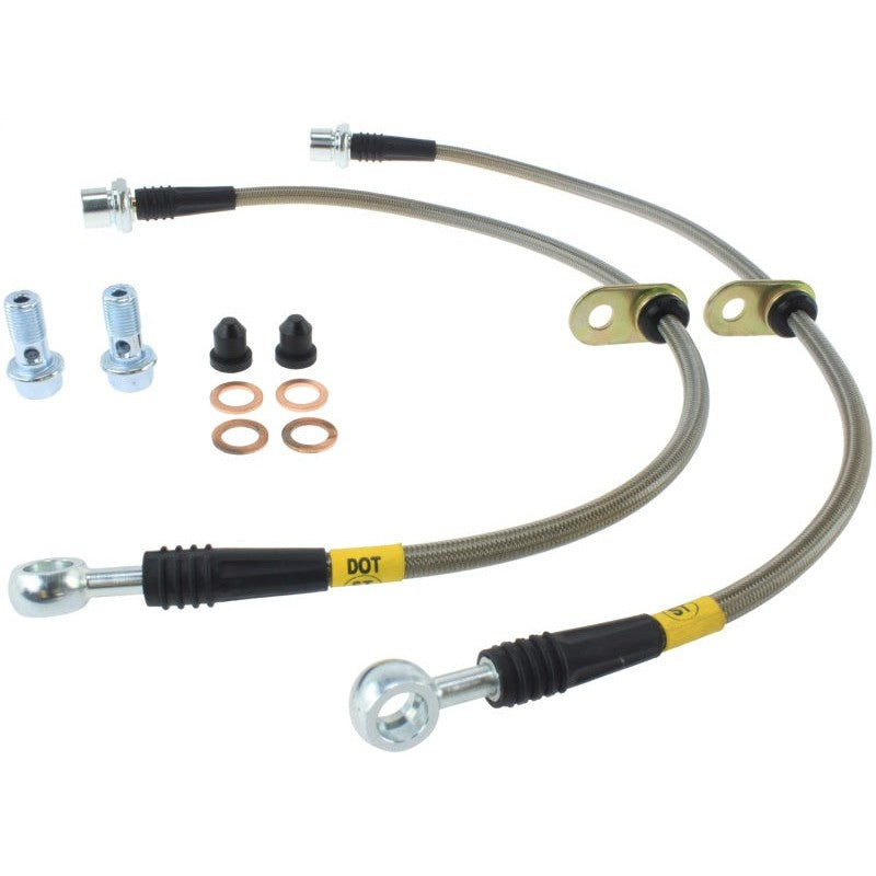 StopTech 02-12 Toyota Camry Coupe/Sedan / 04-08 Solara Front Stainless Steel Brake Lines