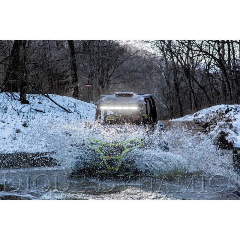 Diode Dynamics 30 In LED Light Bar Single Row Straight Clear Combo Each Stage Series