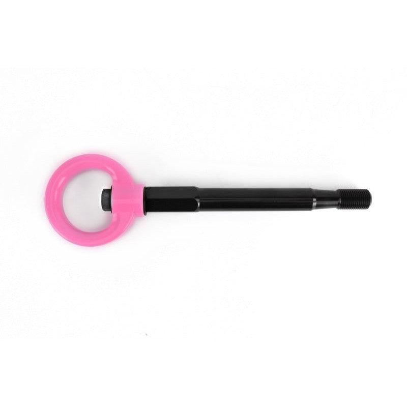 Perrin 2022 Subaru WRX / 18-21 Crosstrek / 14-21 Forester Tow Hook Kit (Front) - Hyper Pink - Saikospeed