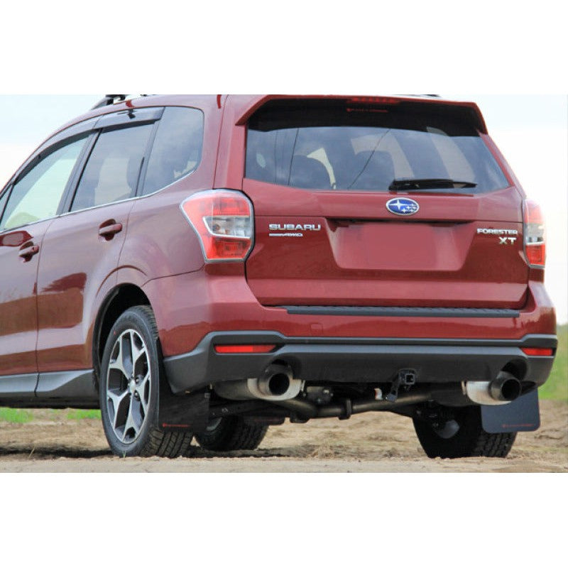 Rally Armor 14-18 Fits Subaru Forester Black Mud Flap w/Grey Logo