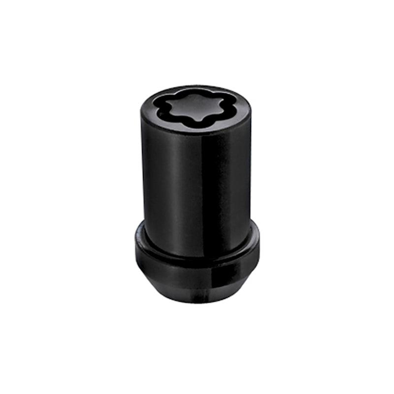 McGard Wheel Lock Nut Set - 4pk. (Tuner / Cone Seat) M12X1.5 / 13/16 Hex / 1.24in. Length - Black - Saikospeed