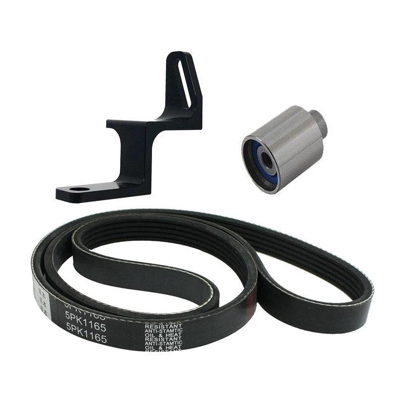 Torque Solution Reversed Intake Manifold Alternator Relocation Bracket Kit: 02-14 Subaru WRX - Saikospeed