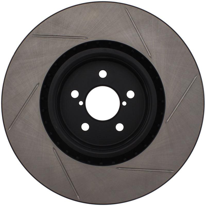 StopTech Power Slot 04 STi Front Right SportStop Slotted Rotor - Saikospeed