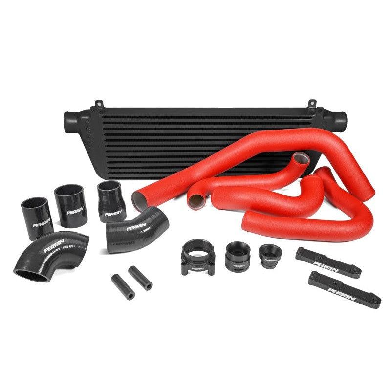 Perrin 22-23 Subaru WRX Front Mount Intercooler Kit (Red Tubes & Black Core) - Saikospeed