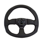 NRG Reinforced Steering Wheel (320mm Horizontal / 330mm Vertical) Leather w/Black Stitching