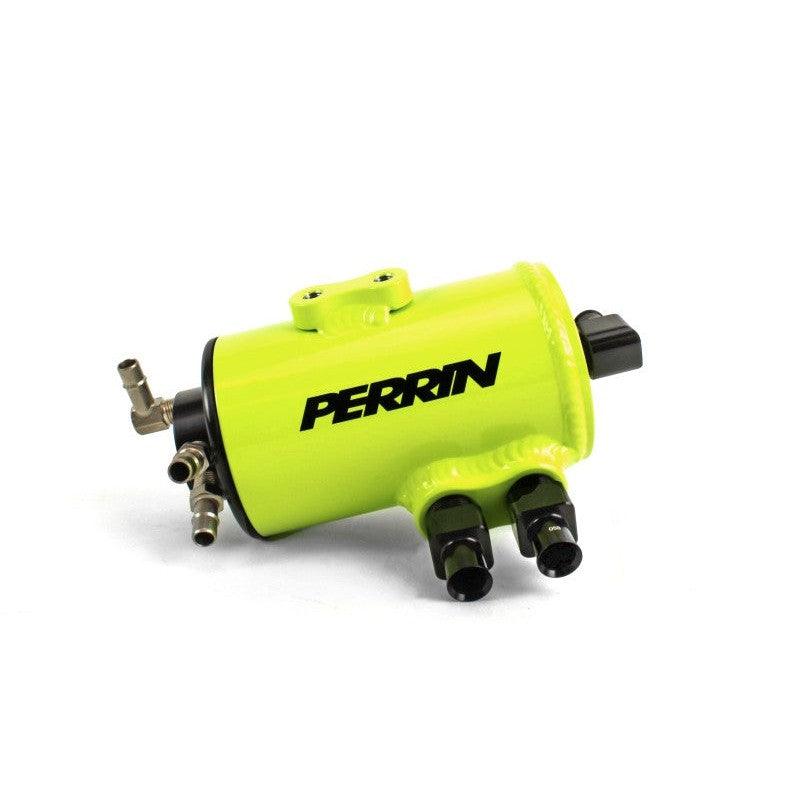 Perrin 02-07 Subaru WRX/STI Air Oil Separator - Neon Yellow - Saikospeed