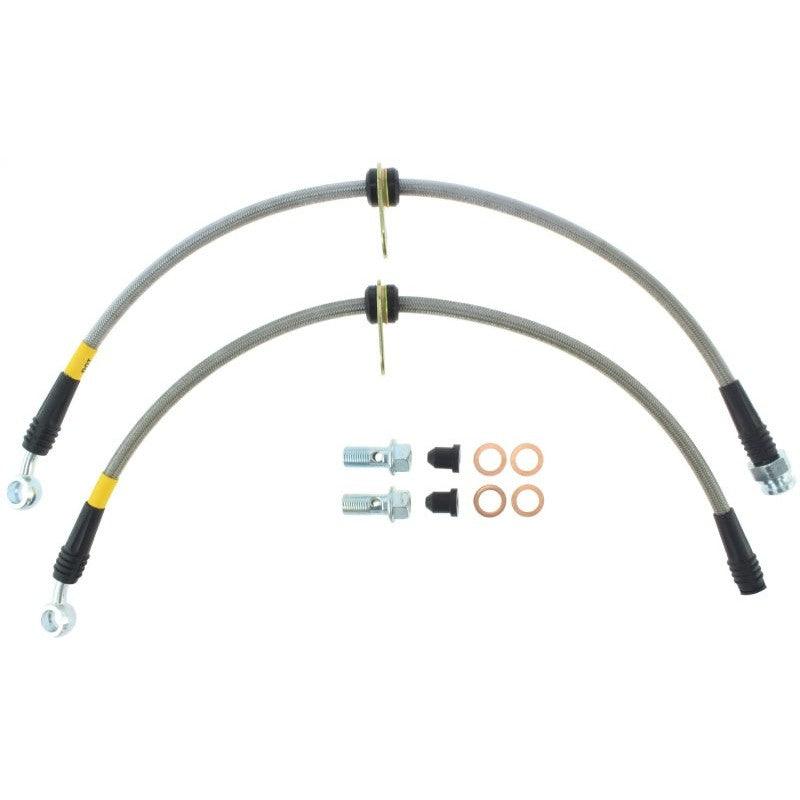 StopTech 04-08 Acura TSX / 03-07 Honda Accord Front SS Brake Lines - Saikospeed