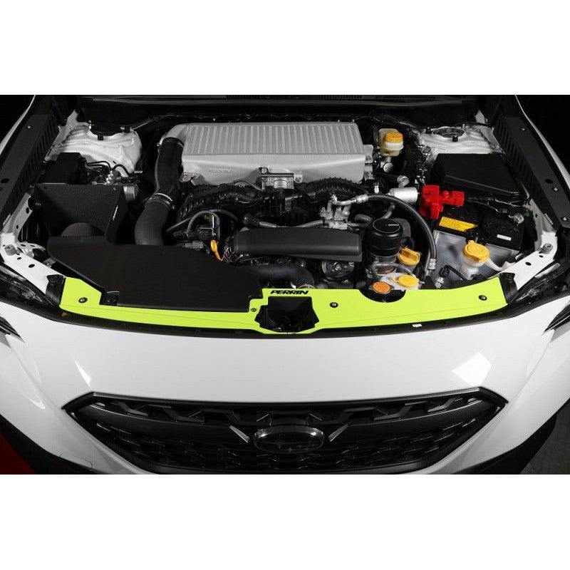 Perrin 22-23 Subaru WRX Radiator Shroud - Neon Yellow - Saikospeed